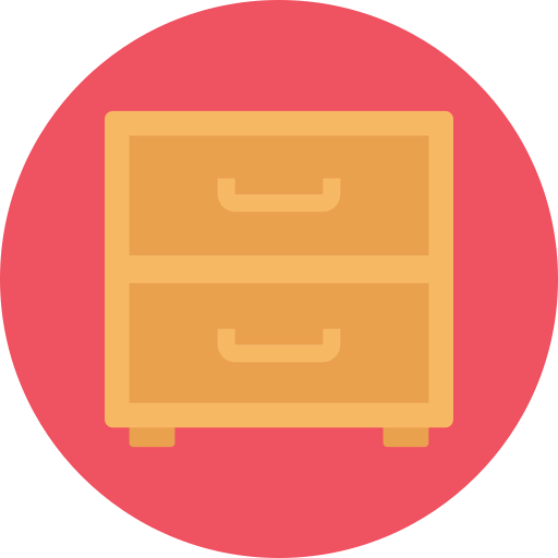 Bedside table icon