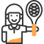 Tennis player icon 64x64