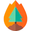 Forest fire icon 64x64