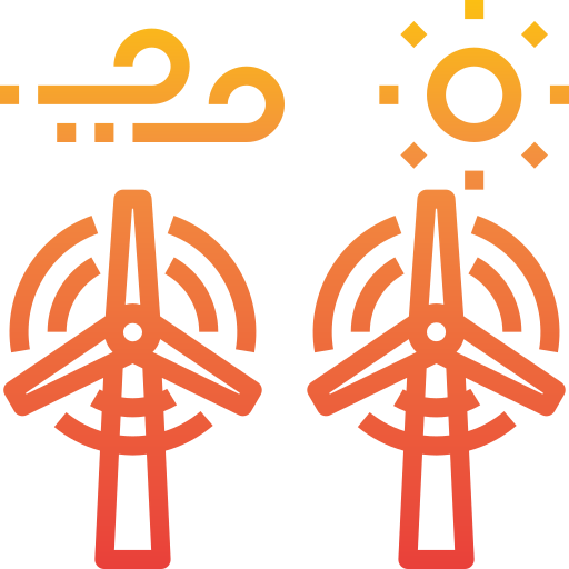 Wind energy icon