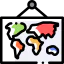 World map アイコン 64x64