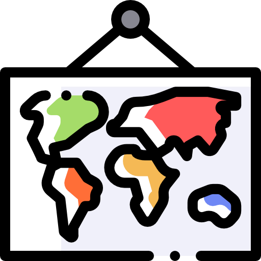 World map icon