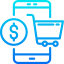 Mobile shopping icône 64x64