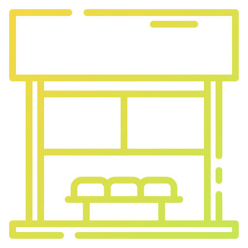 Bus stop icon