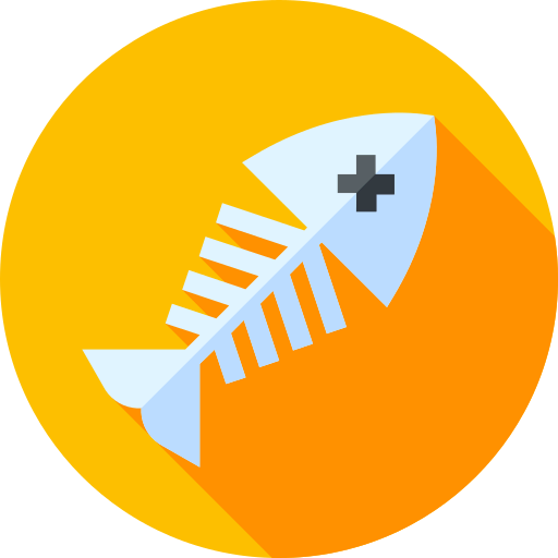 Fish bone icon