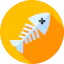 Fish bone icon 64x64