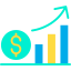 Bar chart icon 64x64