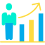 Bar chart icon 64x64