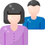 Male and female icon 64x64