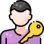 Key lock icon 64x64