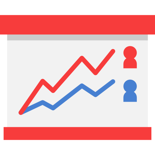Line chart icon