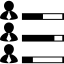 Human resources data of job performance icône 64x64