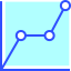 Line chart icon 64x64