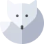 Arctic fox biểu tượng 64x64