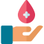 Blood donation icon 64x64