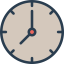 Circular clock icon 64x64