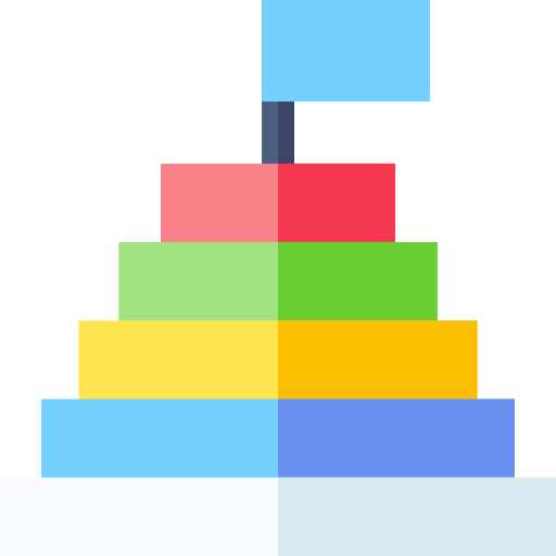 Pyramid chart icon