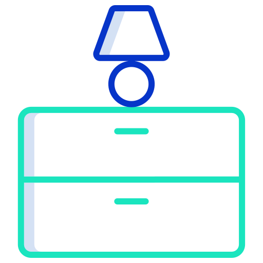 Bedside table icon
