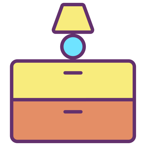 Bedside table icon