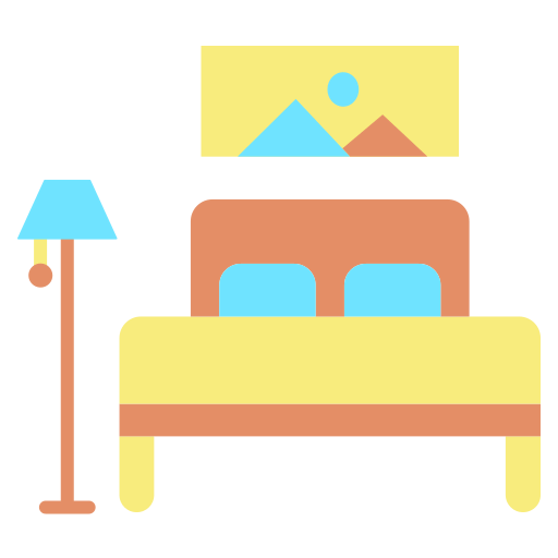 Двуспальная кровать иконка