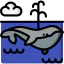 Blue whale biểu tượng 64x64