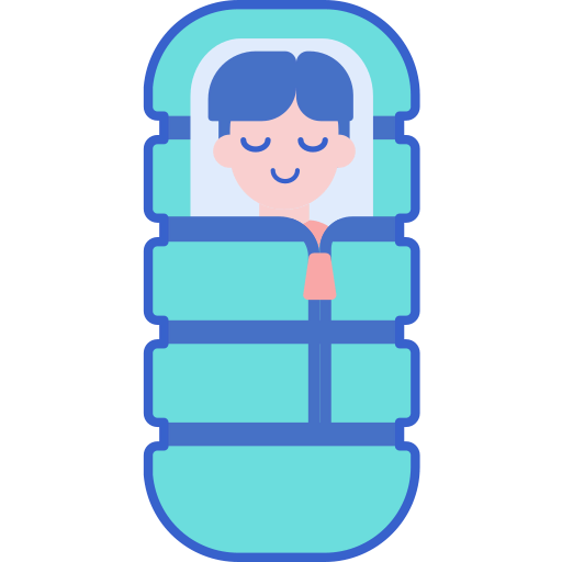Sleeping bag ícono