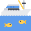 Fishing boat icon 64x64