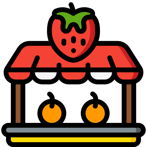 Fruit stand icon