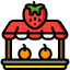 Fruit stand icon 64x64