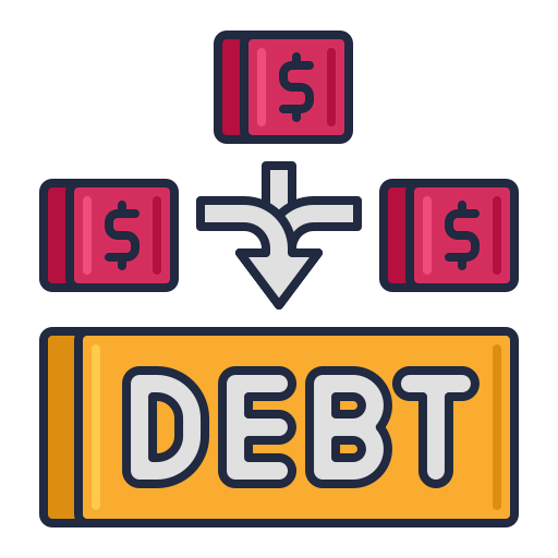 Debt consolidation icon