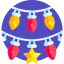 Christmas lights icon 64x64