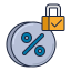 Fixed interest rate icon 64x64