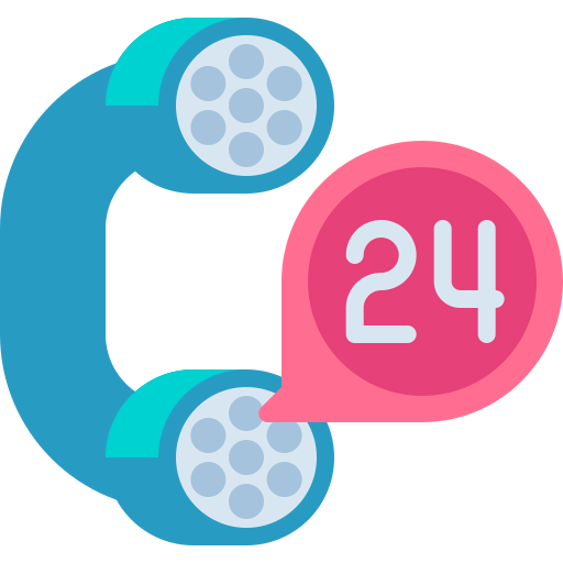 24 hours support icon