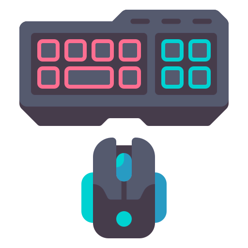 Keyboard and mouse icon