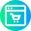 Shopping online icon 64x64