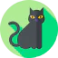 Black cat アイコン 64x64