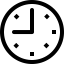 Nine oclock on circular clock Ikona 64x64