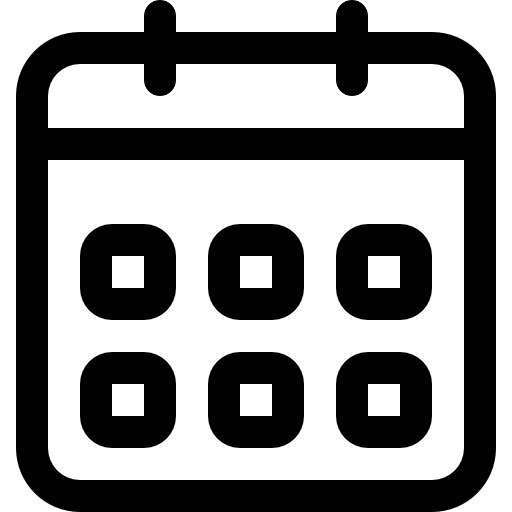Weekly calendar outline event interface symbol アイコン