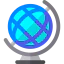 Earth globe icon 64x64