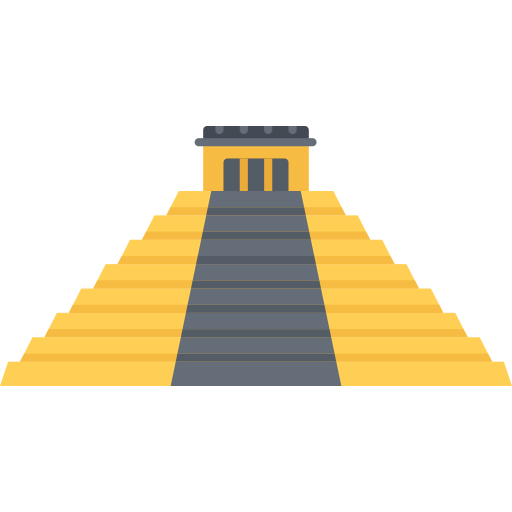 Mayan pyramid ícono
