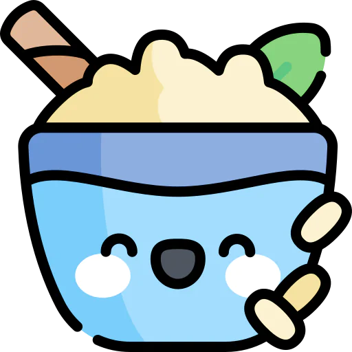 Rice pudding icon