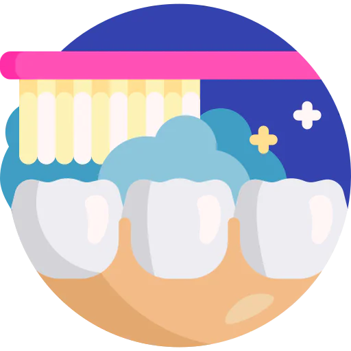 Teeth brushing icon