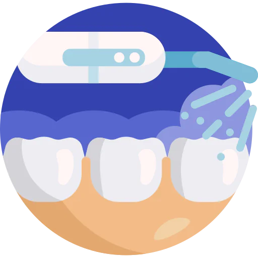 Dental irrigator icon