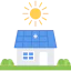 Solar house icon 64x64
