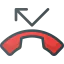 Missed call icon 64x64