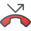 Missed call icon 64x64