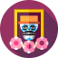 Mexican skull icon 64x64