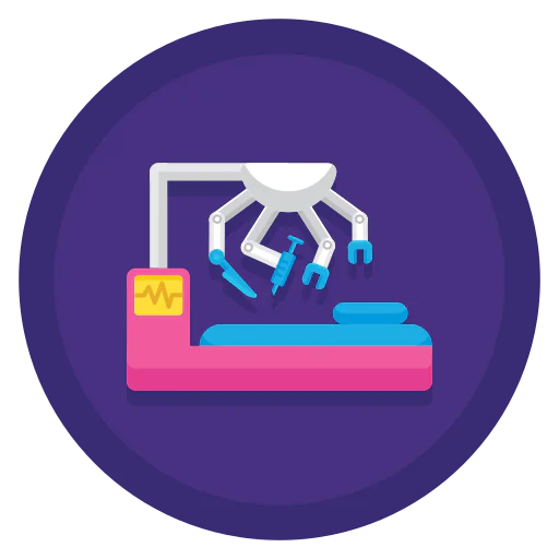Robotic surgery icon