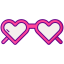 Heart glasses icon 64x64