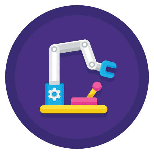 Robotic arm icon